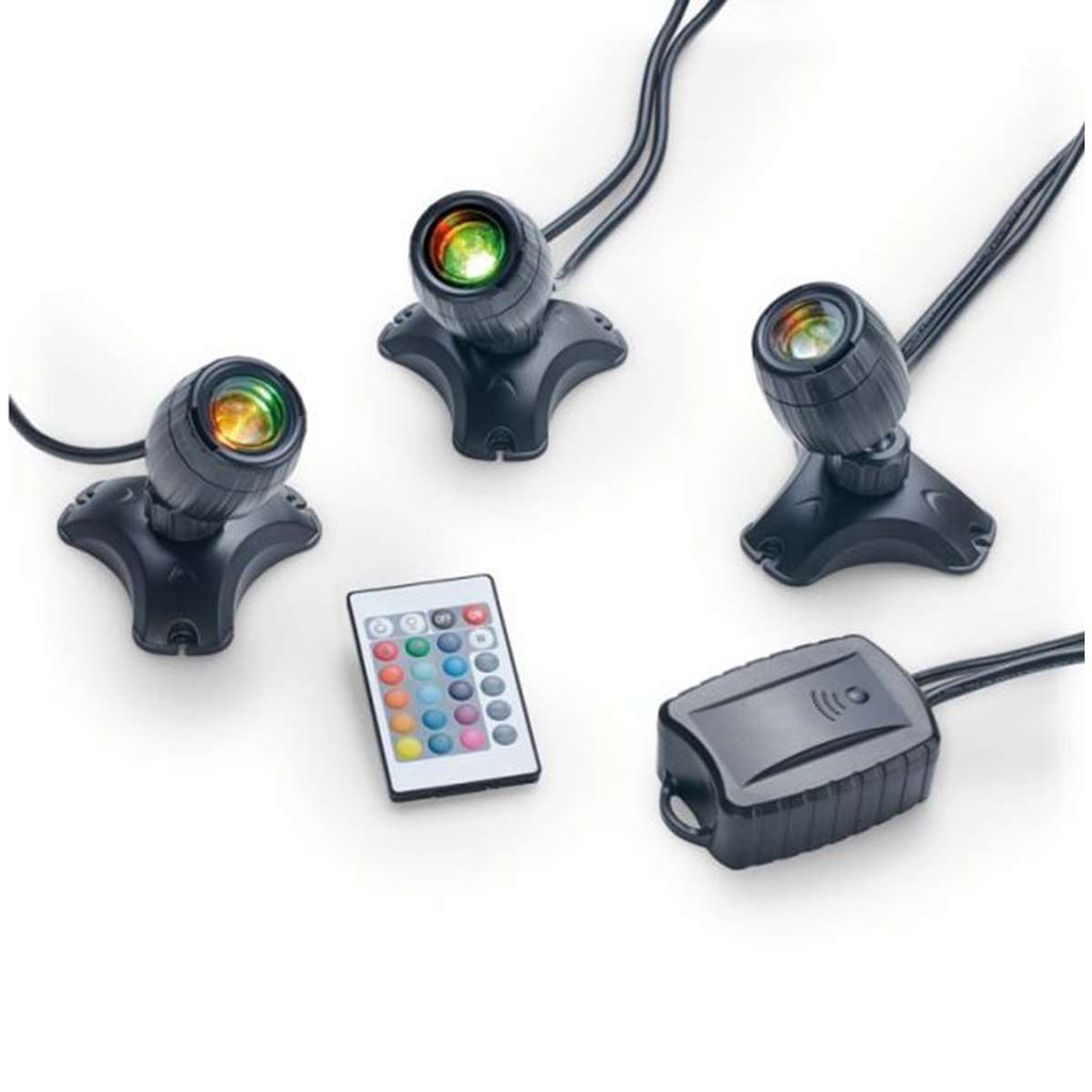 Vijververlichting RGBW 3 vijverlampen