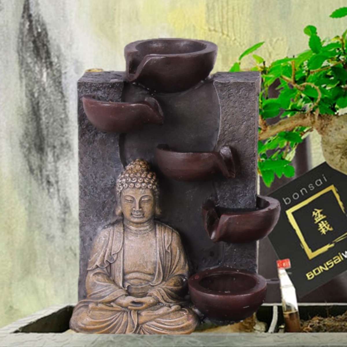 Bonsai Starter Set Boeddha Waterval