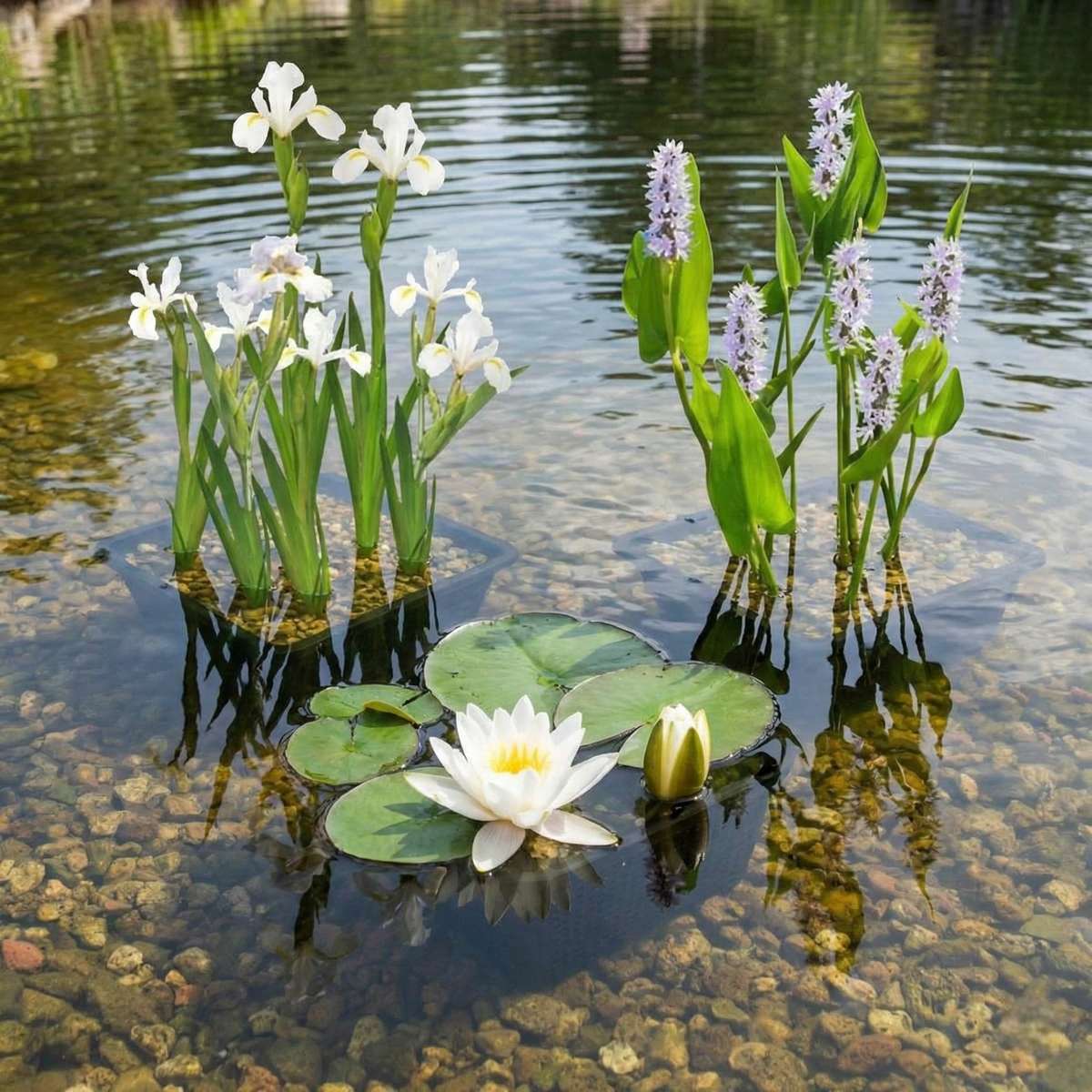 Witte Waterplanten