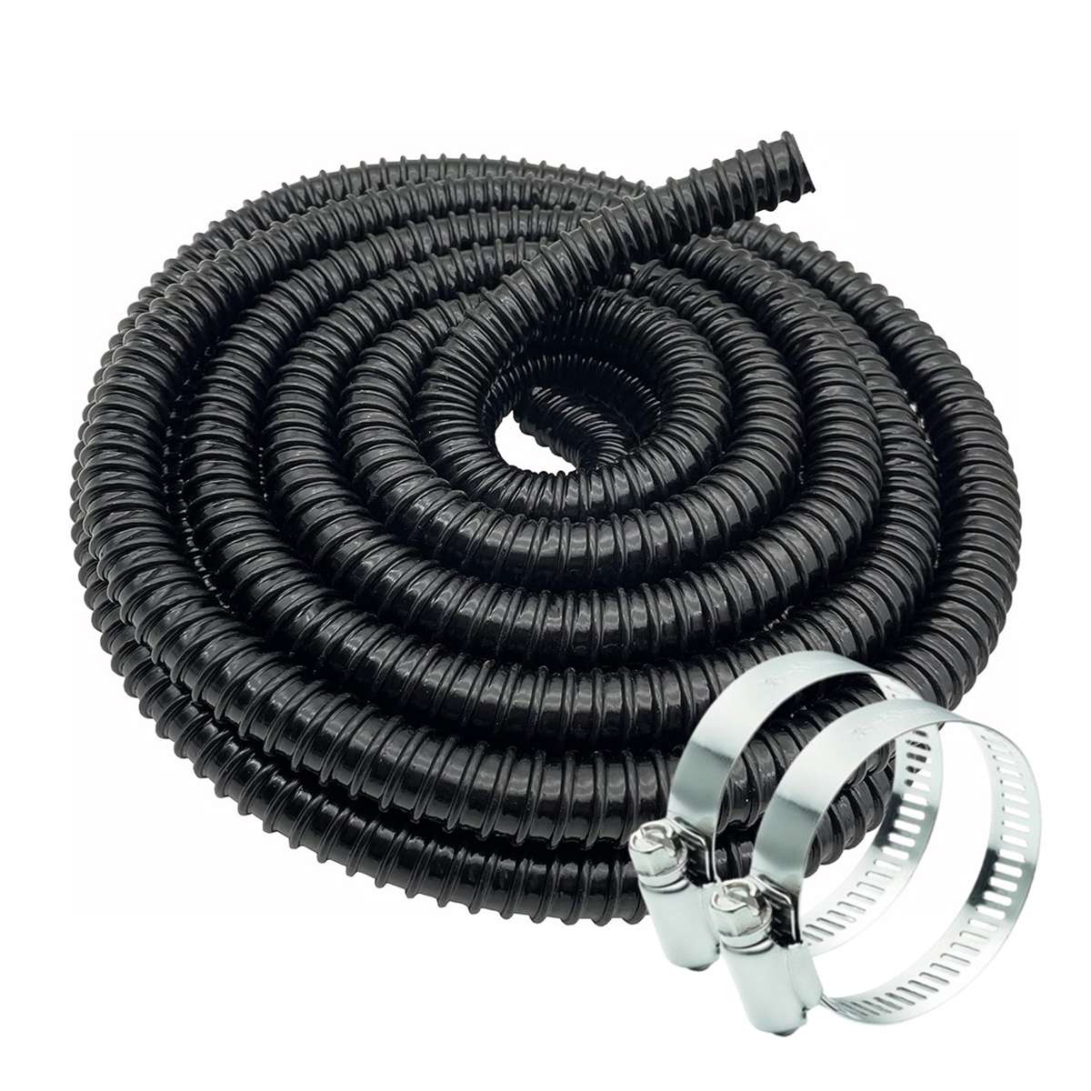 Vijverslang 10m + slangklemmen