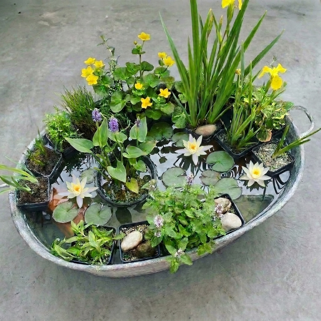 Verrassingsset 12 Vijverplanten + Witte Dwergwaterlelie