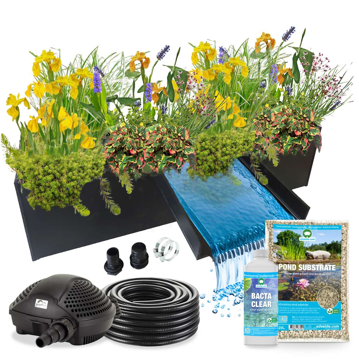Plantenfilter met Waterval 100 cm