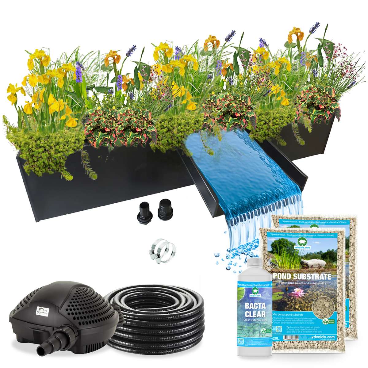 Plantenfilter met Waterval 150 cm
